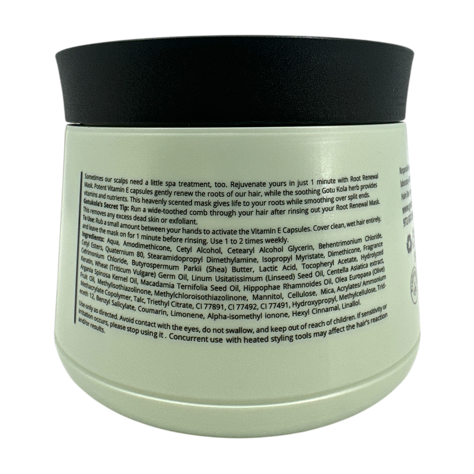 Gotukola Pealing Capsules Hair Mask 500ml – keratin and botanical oil hair treatment for volume and repair, available at Zakura Global.