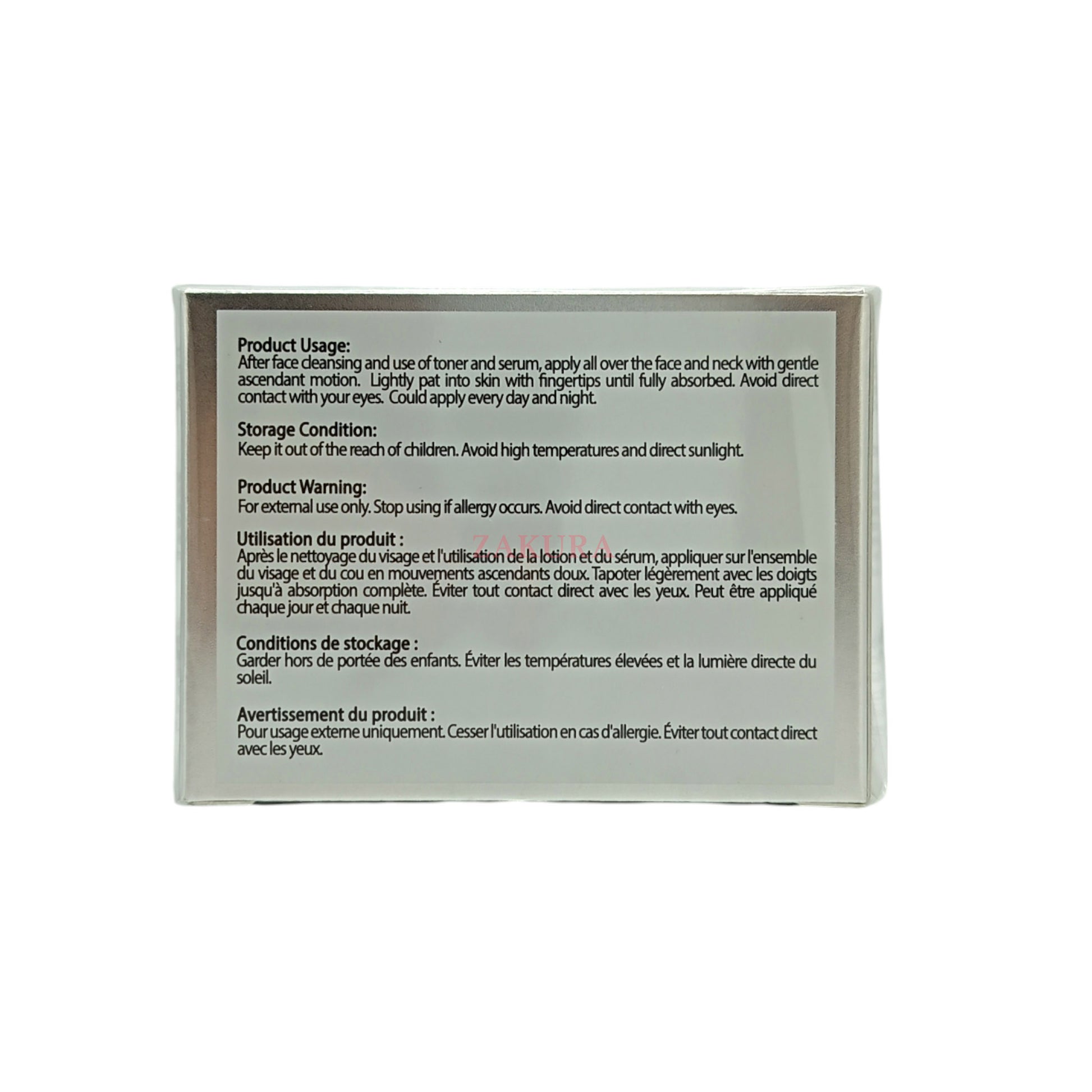 New Angance Stem Cells Brightening Cream 50ml – Advanced brightening and anti-aging cream for radiant, hydrated skin by Zakura Global.