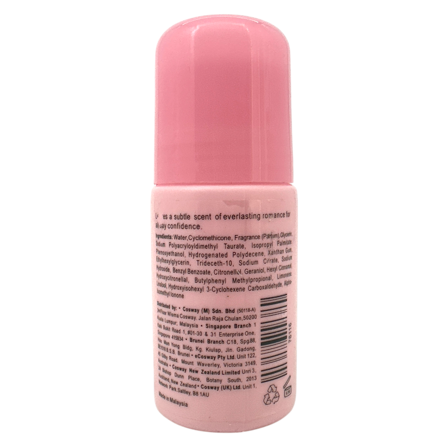 Cosway Designer Collection R Series Deodorant 50g roll-on bottle with sweet fragrance, available at Zakura Global.