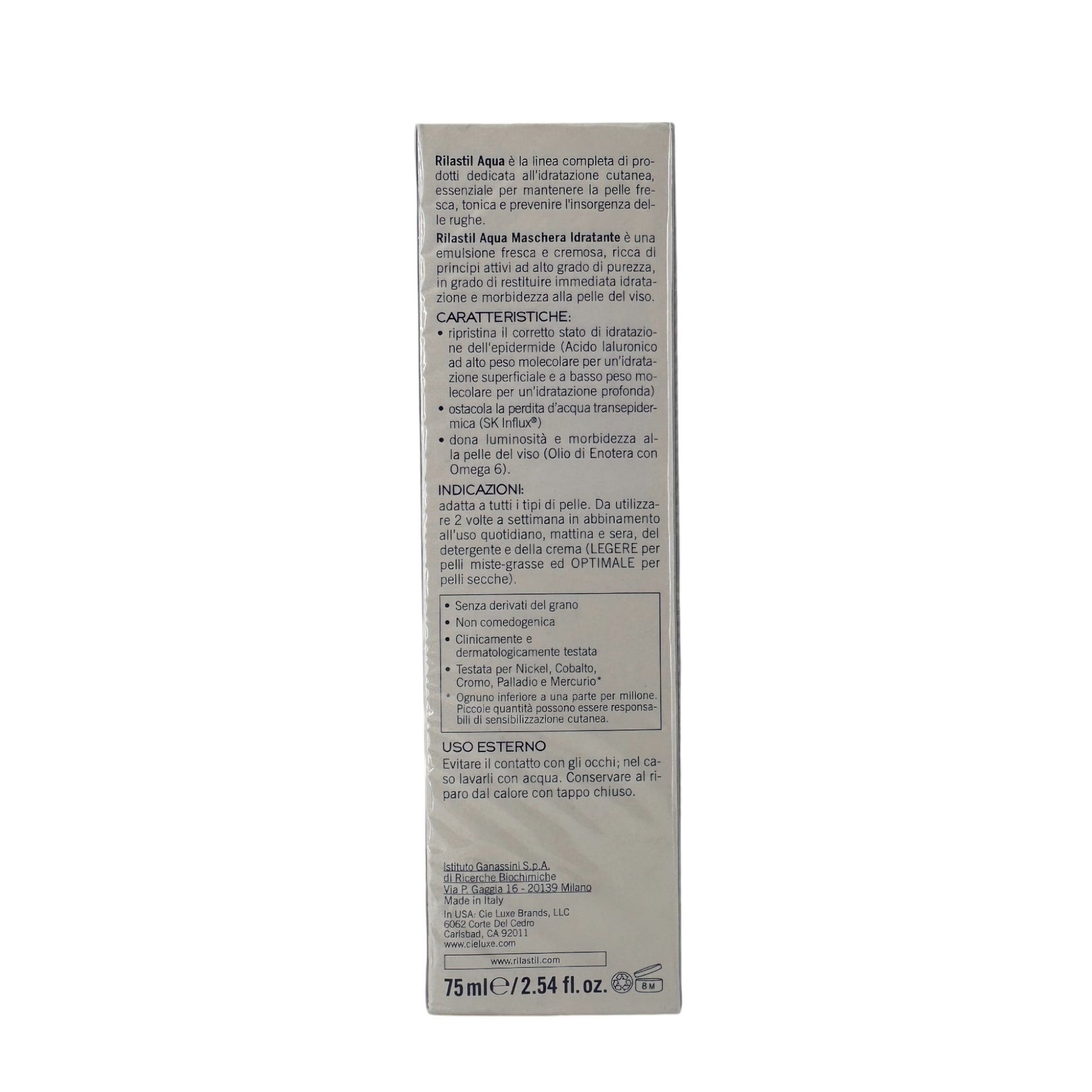 Rilastil Aqua Moisturizing Mask 75ml