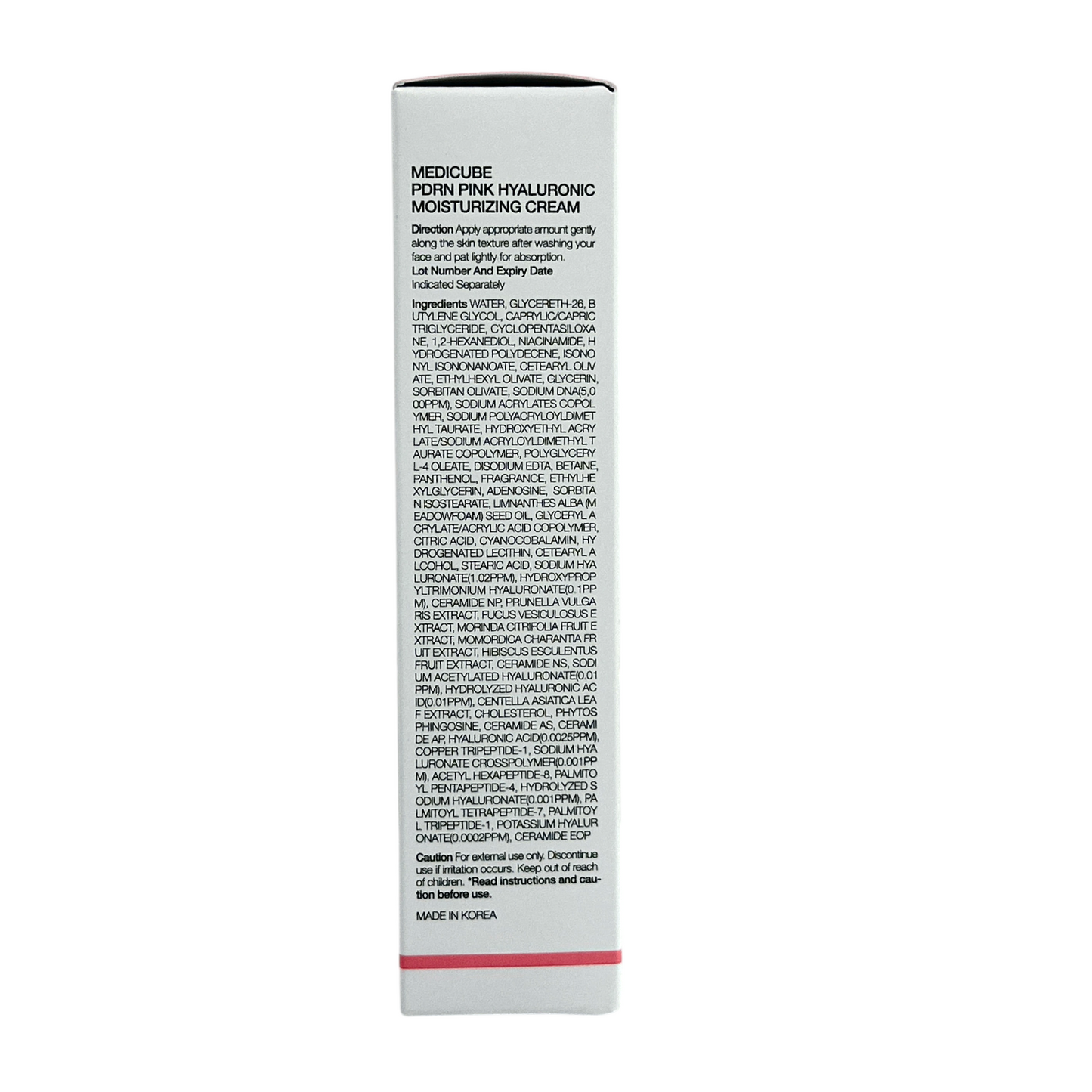 Medicube PDRN Pink Hyaluronic Moisturizing Cream – 50ml with Salmon PDRN and hyaluronic acid, available at Zakura Global.