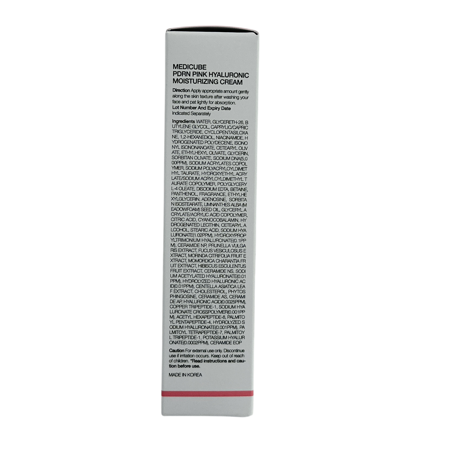 Medicube PDRN Pink Hyaluronic Moisturizing Cream – 50ml with Salmon PDRN and hyaluronic acid, available at Zakura Global.