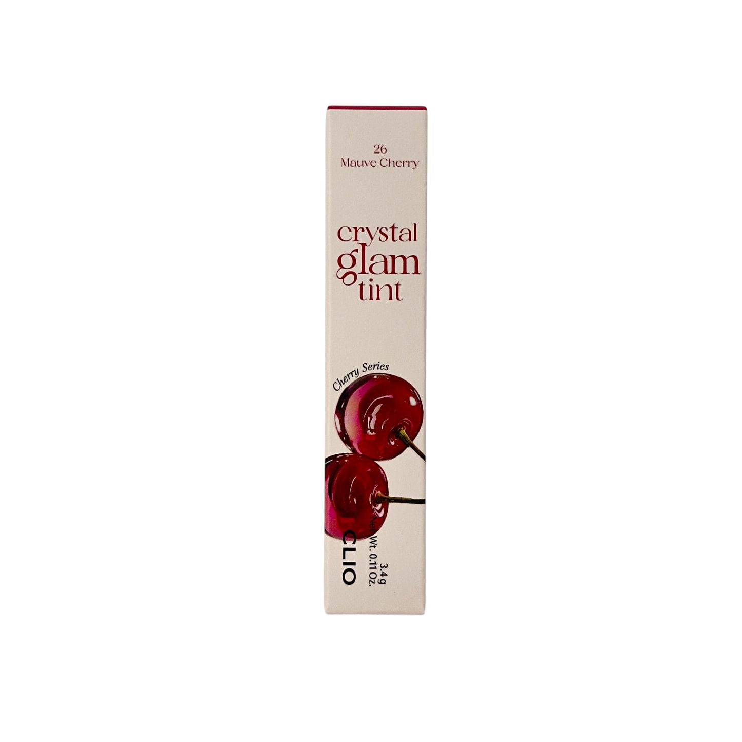 CLIO Crystal Glam Tint 26 Mauve Cherry 3.1g lipstick with glossy finish from Zakura Global.