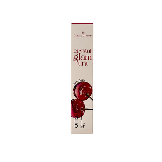 CLIO Crystal Glam Tint 26 Mauve Cherry 3.1g lipstick with glossy finish from Zakura Global.