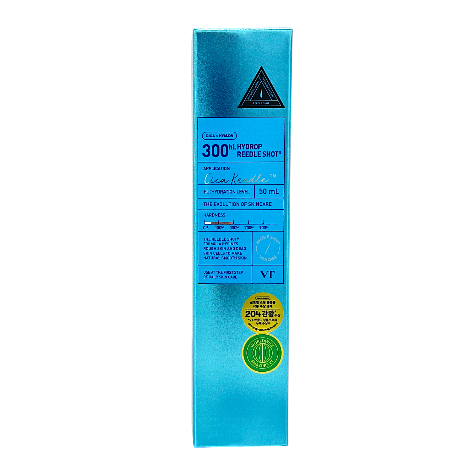 VT Hydrop Reedle Shot 300 50ml – Korean microneedle serum for hydration and skin texture, available at Zakura Global.