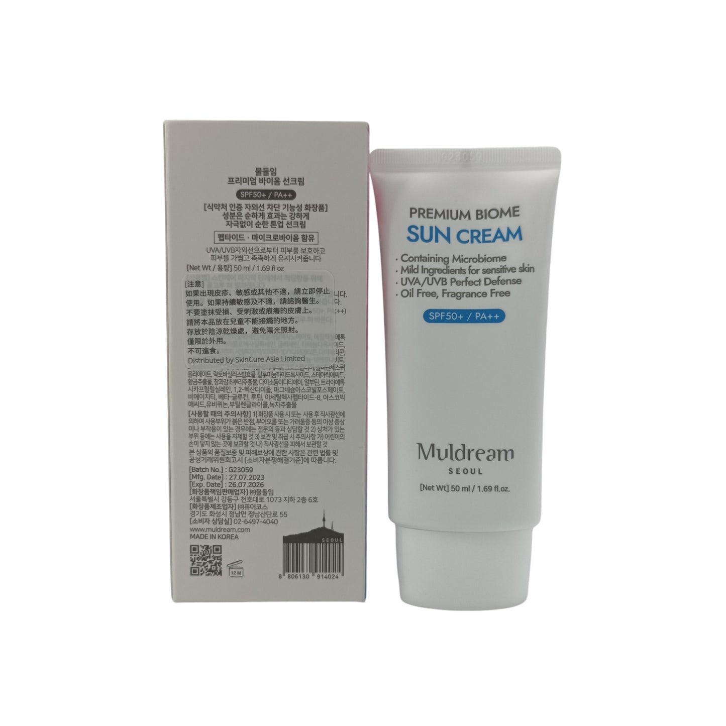 Muldream Premium Biome Sun Cream SPF50++ 50ml