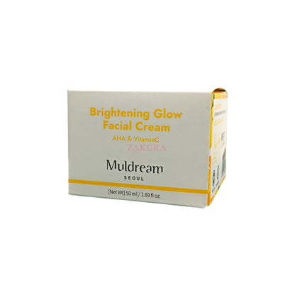 Muldream Brightening Glow Facial Cream - AHA & VitaminC 50ml