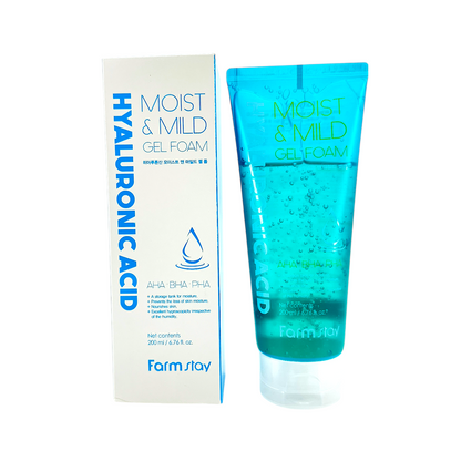 Farm Stay Hyaluronic Acid Moist & Mild Gel Foam 200ml