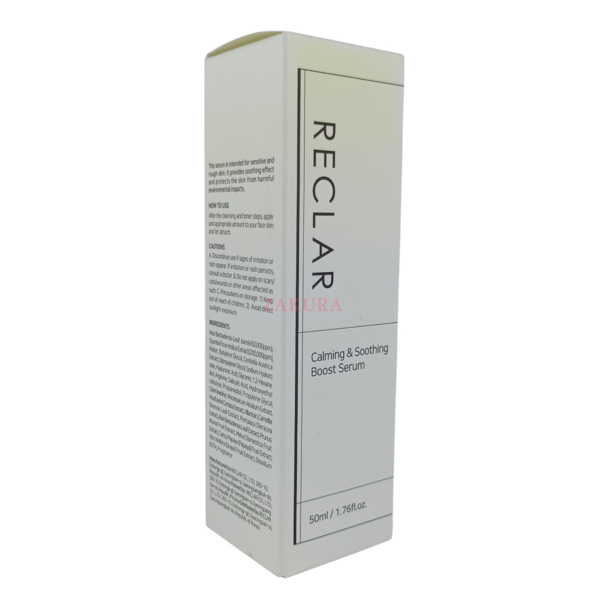 Reclar Calming & Soothing Boost Serum 50ml