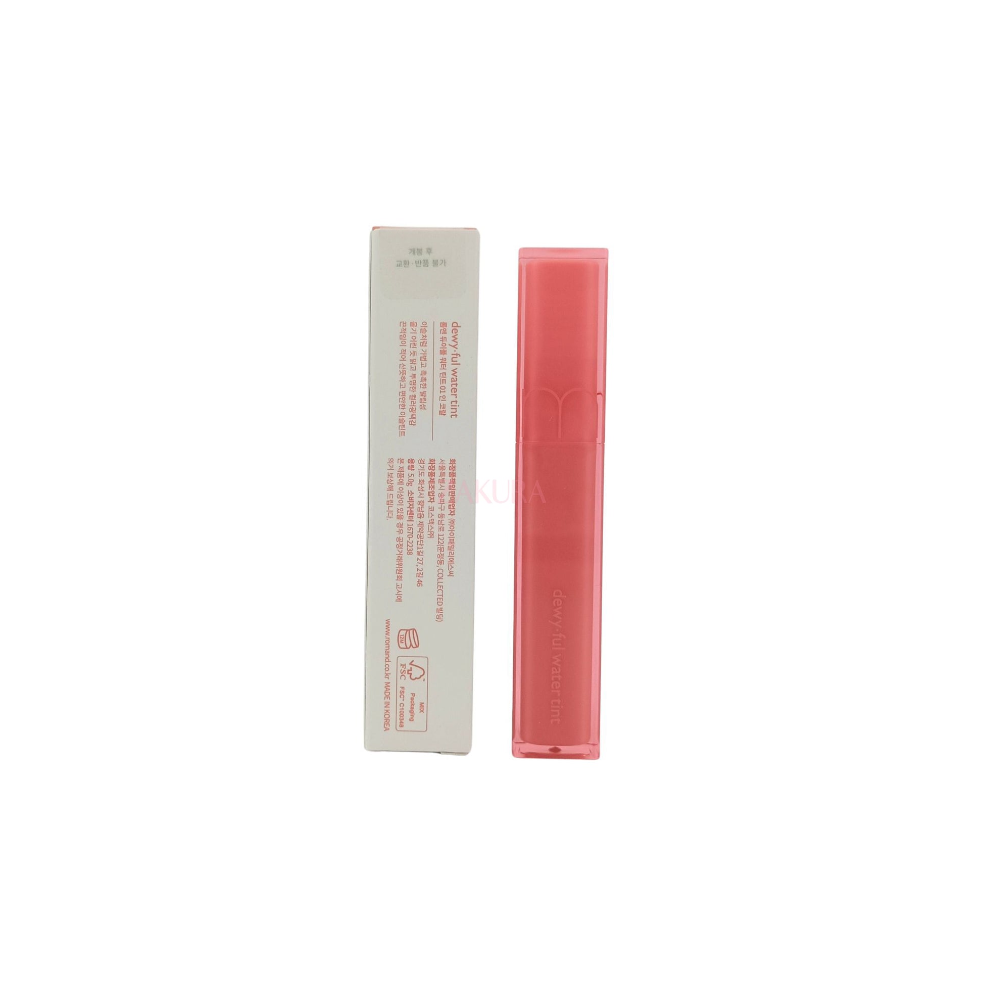 rom&nd Dewyful Water Tint 5g 01 In Coral