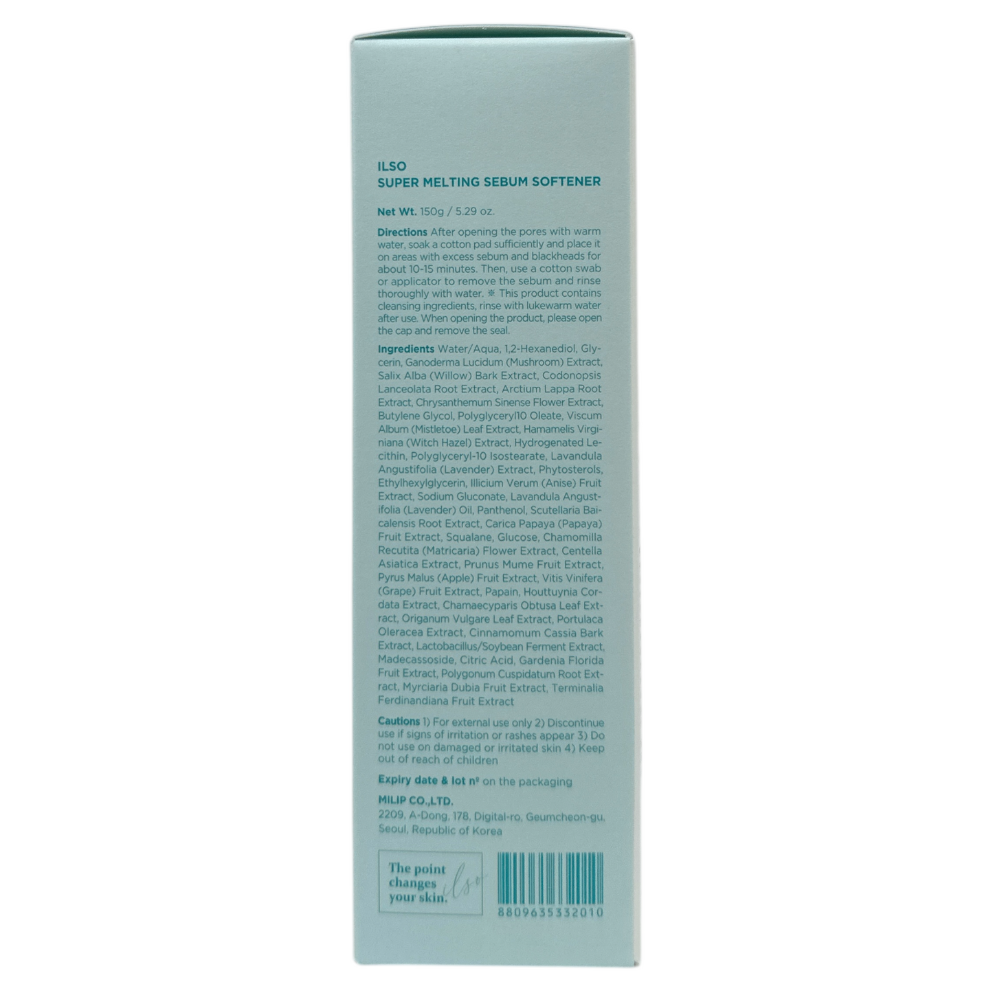 Super Melting Sebum Softener – 150ml bottle with pointed cap, available at Zakura Global.