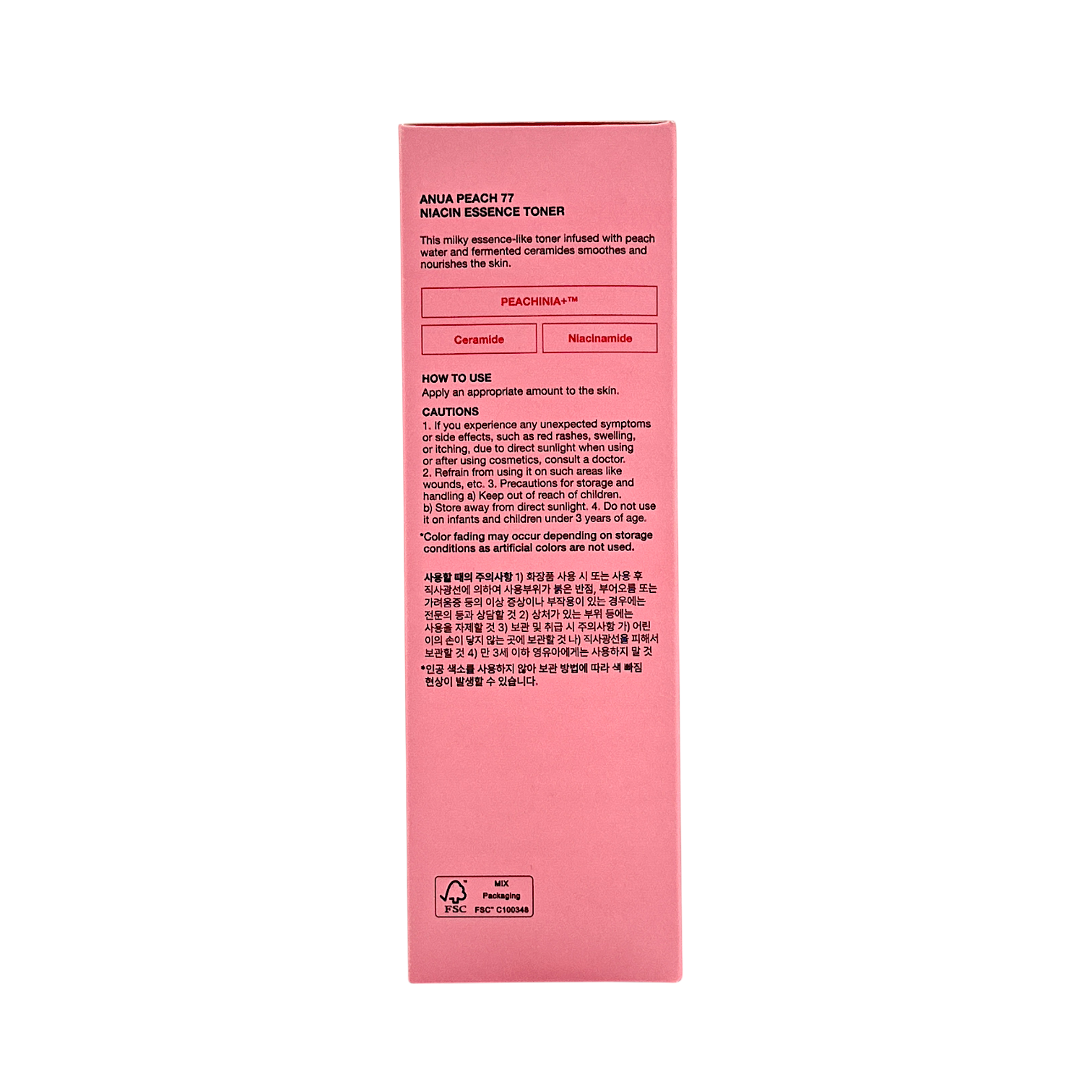 Anua Peach 77 + Niacin Essence Toner 250ml
