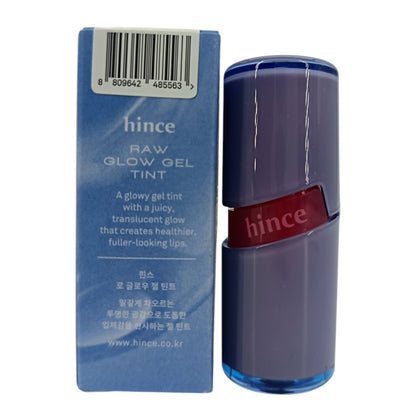 Hince Raw Glow Gel Tint 4ml – Korean dewy lip tint with natural shine and long-lasting color, available at Zakura Global
