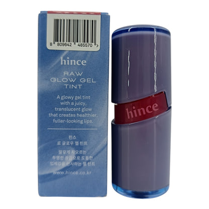 Hince Raw Glow Gel Tint 4ml – Korean dewy lip tint with natural shine and long-lasting color, available at Zakura Global