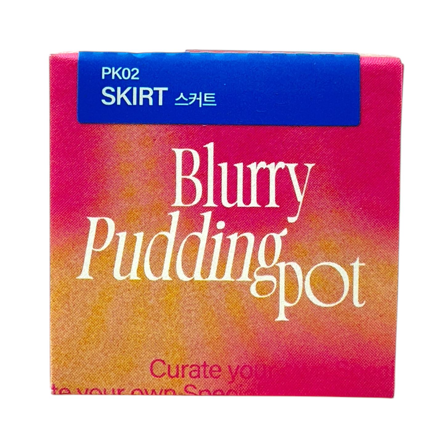Lip & Cheek Blurry Pudding Pot – Skirt 5g in compact jar, Korean multi-use makeup for lips and cheeks, available at Zakura Global.