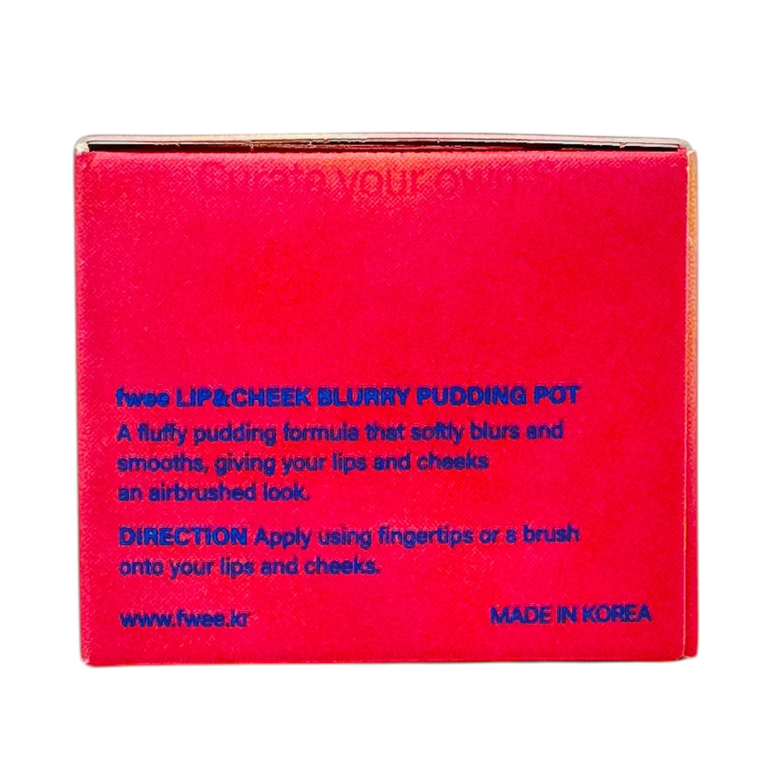 Lip & Cheek Blurry Pudding Pot – Greedy 5g in compact jar, Korean multi-use makeup for lips and cheeks, available at Zakura Global.