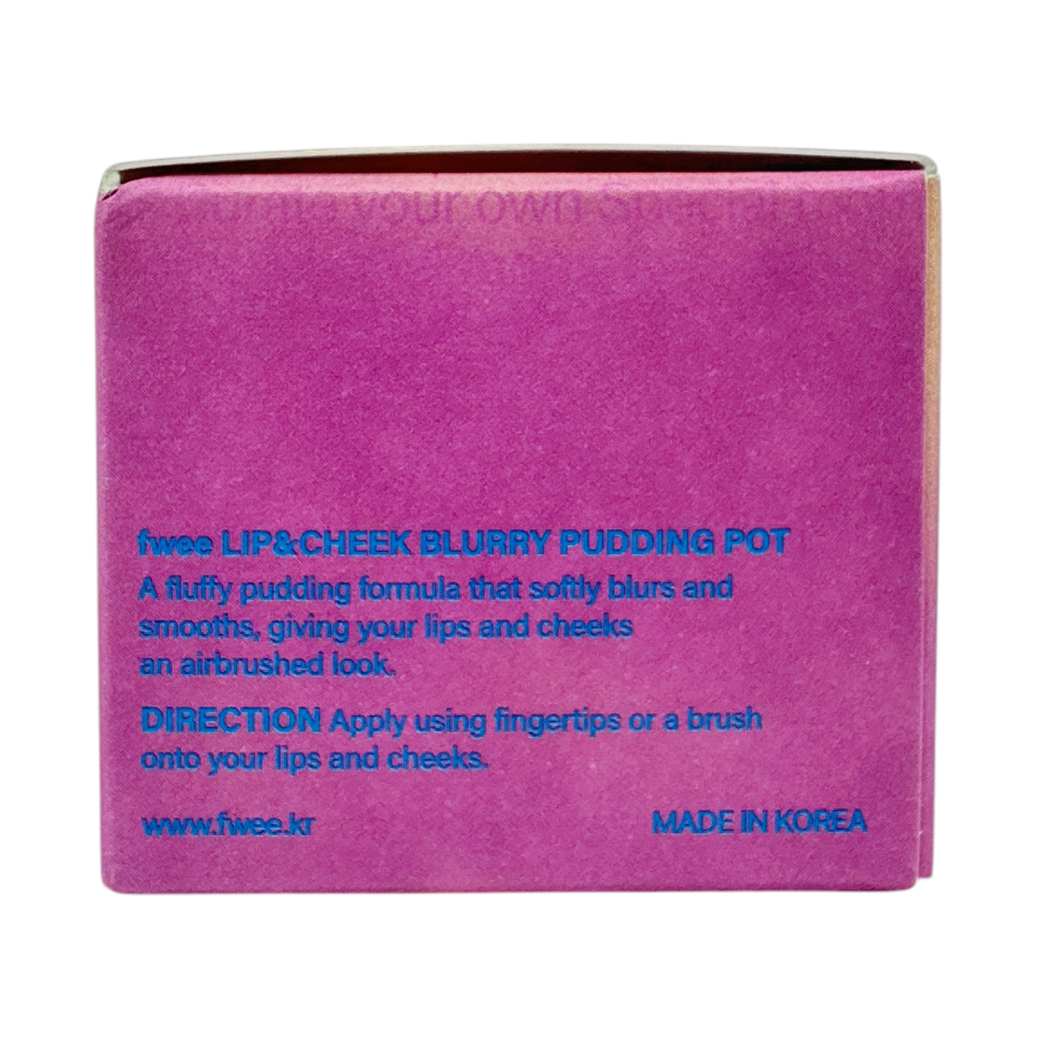 Lip & Cheek Blurry Pudding Pot – Baddie 5g in compact jar, Korean multi-use makeup for lips and cheeks, available at Zakura Global.

