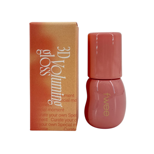 fwee 3D Voluming Gloss B01 Nude Vanilla 5.3g – Hydrating lip gloss with volumizing effect from Zakura Global.