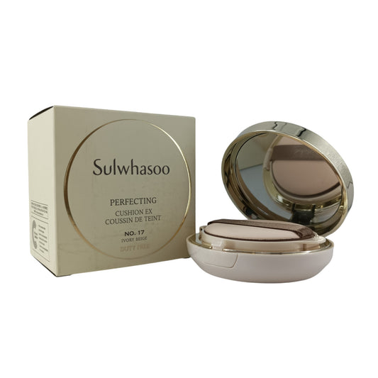 Sulwhasoo Perfecting Cushion EX 2x15g (21 Natural Pink/ 17 Ivory Beige) 17 Ivory Beige