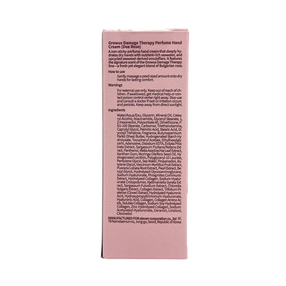 GROWUS Perfume Hand Cream - Due Rose 50ml