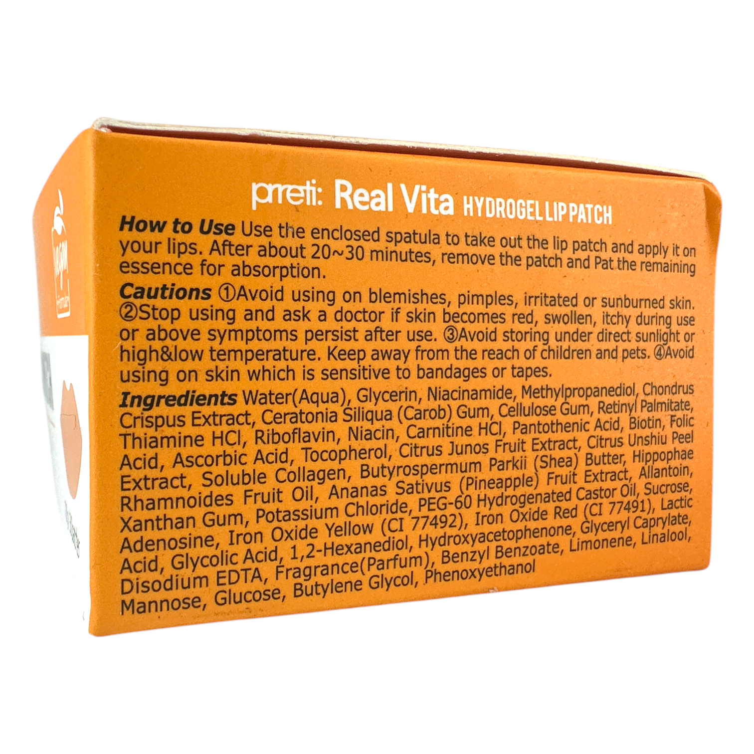 Prreti Real Vita Hydrogel Lip Patch – 30pcs vitamin lip masks