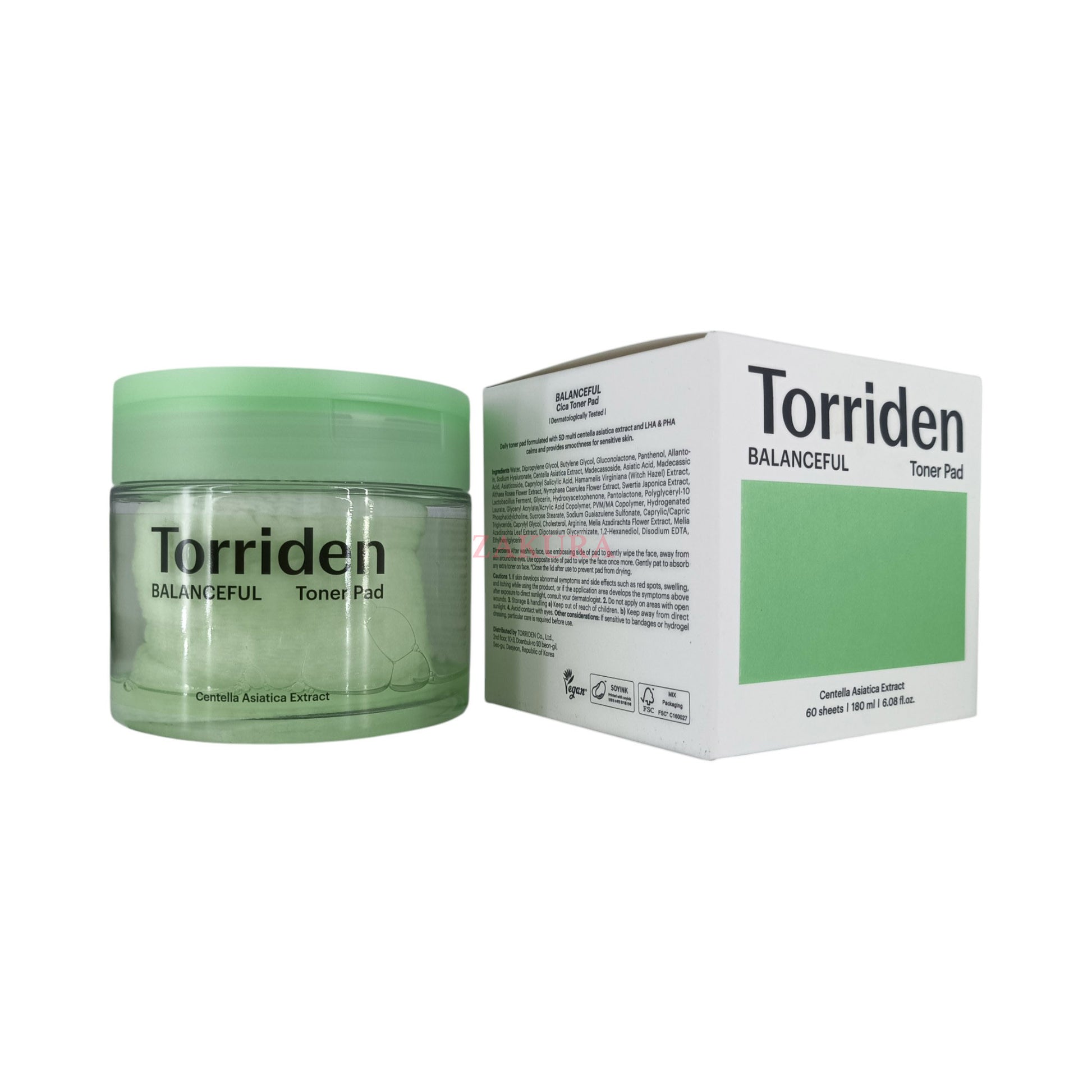 Torriden Balanceful Cica Toner Pad 60pads