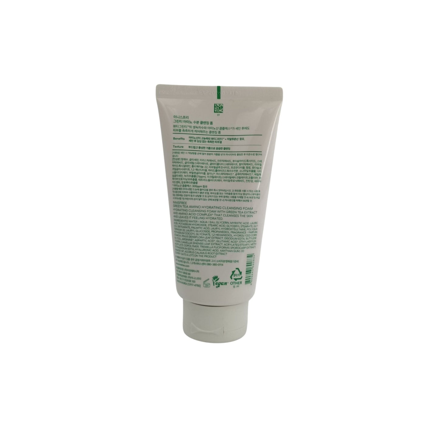 Innisfree Green Tea Amino Hydrating Cleansing Foam 150ml