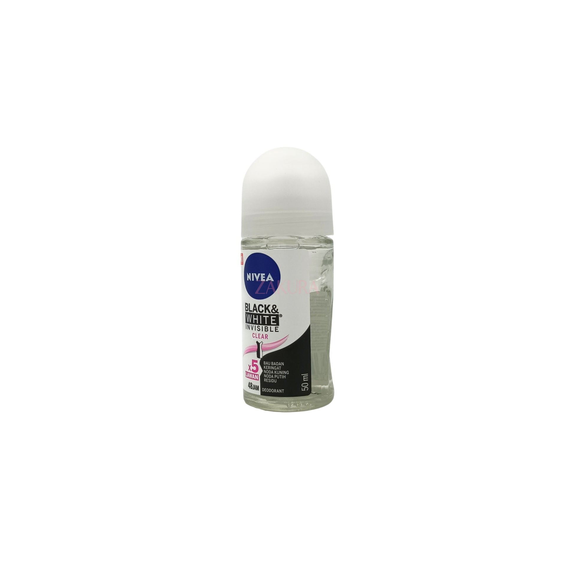 Nivea Roll On 50ml(Extra Brightening/Dry Comfort/Black&White Clear/Black&White Fresh) Black & White Clear