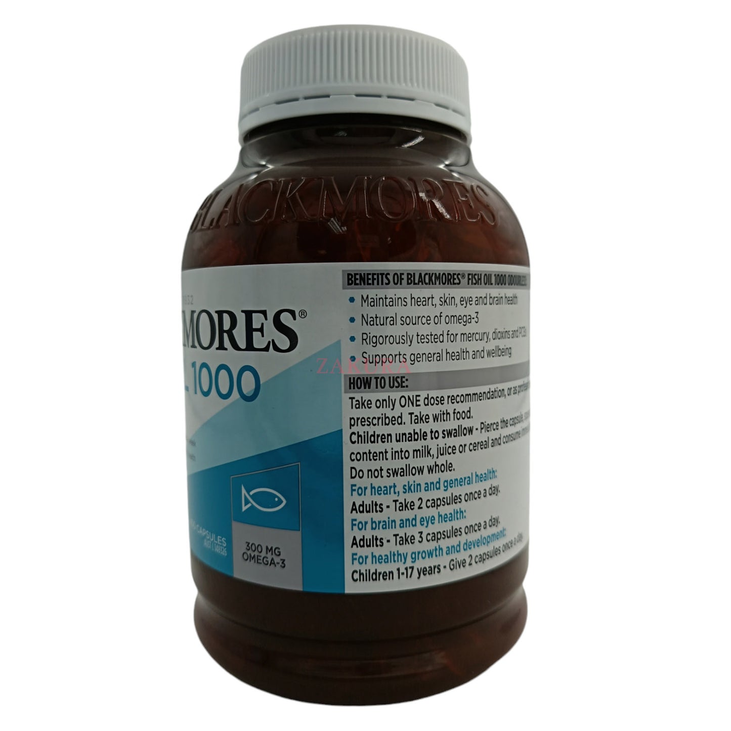 Blackmores Fish Oil 1000 Odourless 400caps