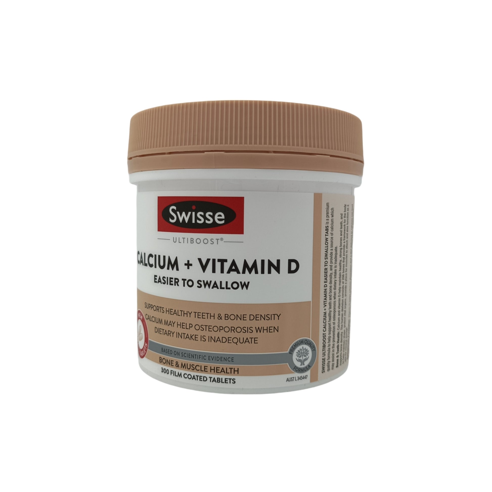 Swisse Ultiboost Calcium + Vitamin D Mini Tabs 300tabs