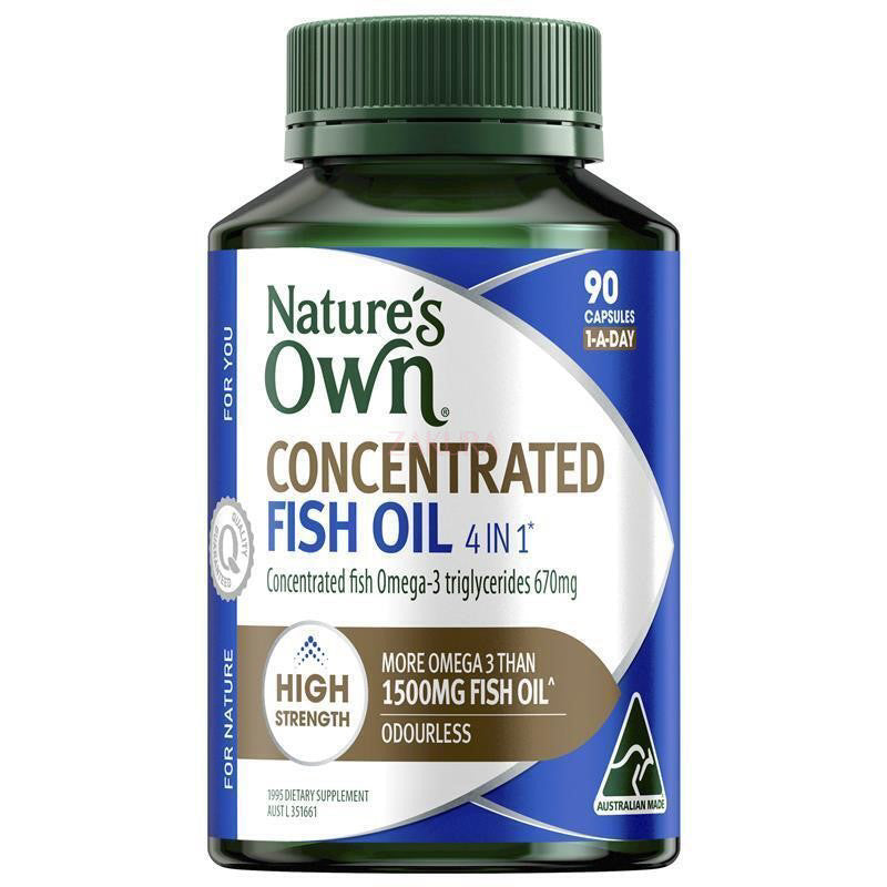 Nature's Own 4 in 1 Concentrated Fish Oil 90caps