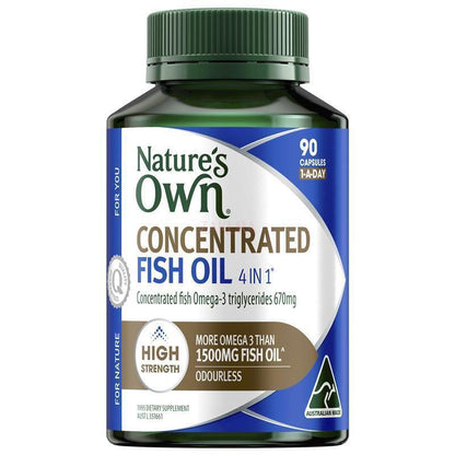 Nature's Own 4 in 1 Concentrated Fish Oil 90caps