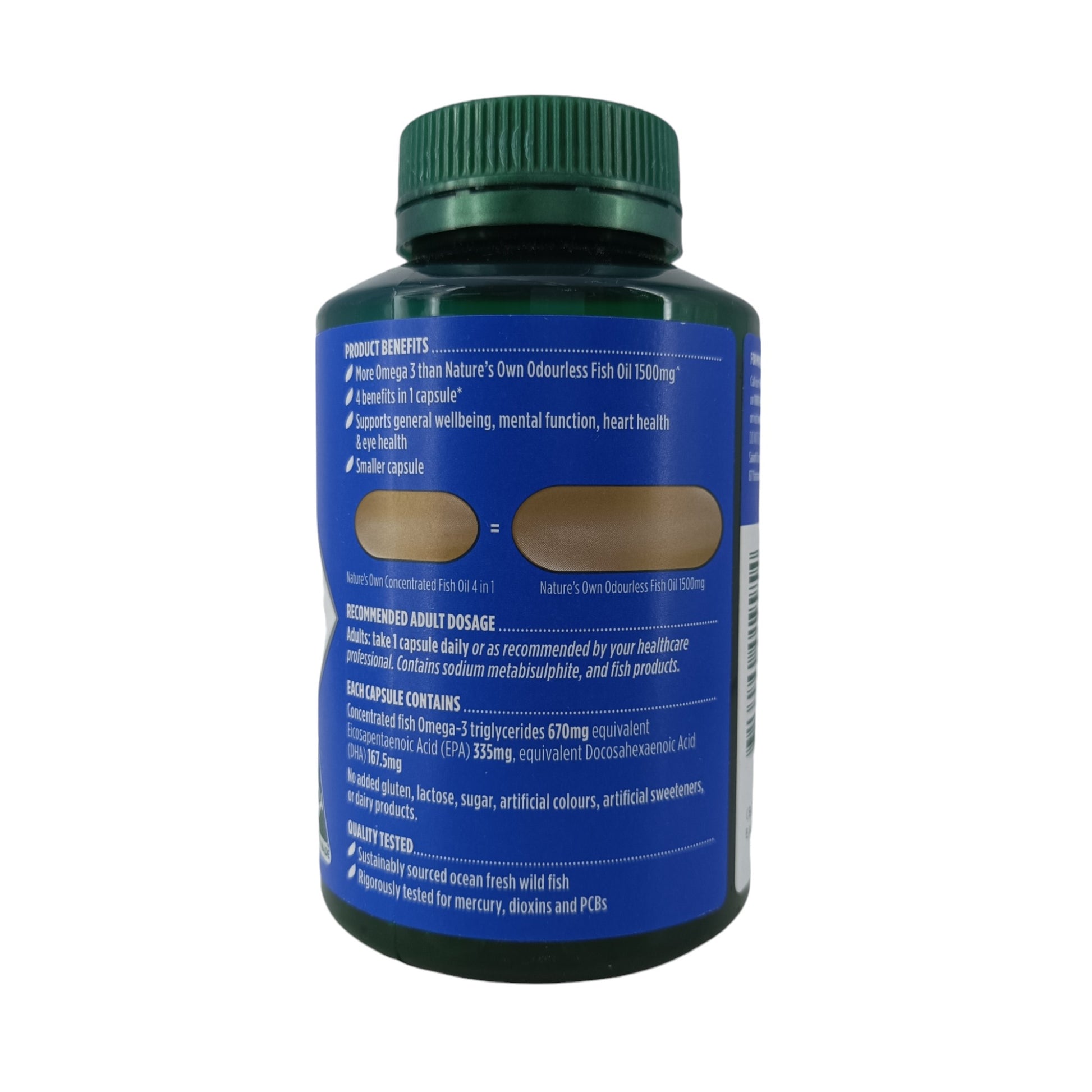 Nature's Own 4 in 1 Concentrated Fish Oil 90caps