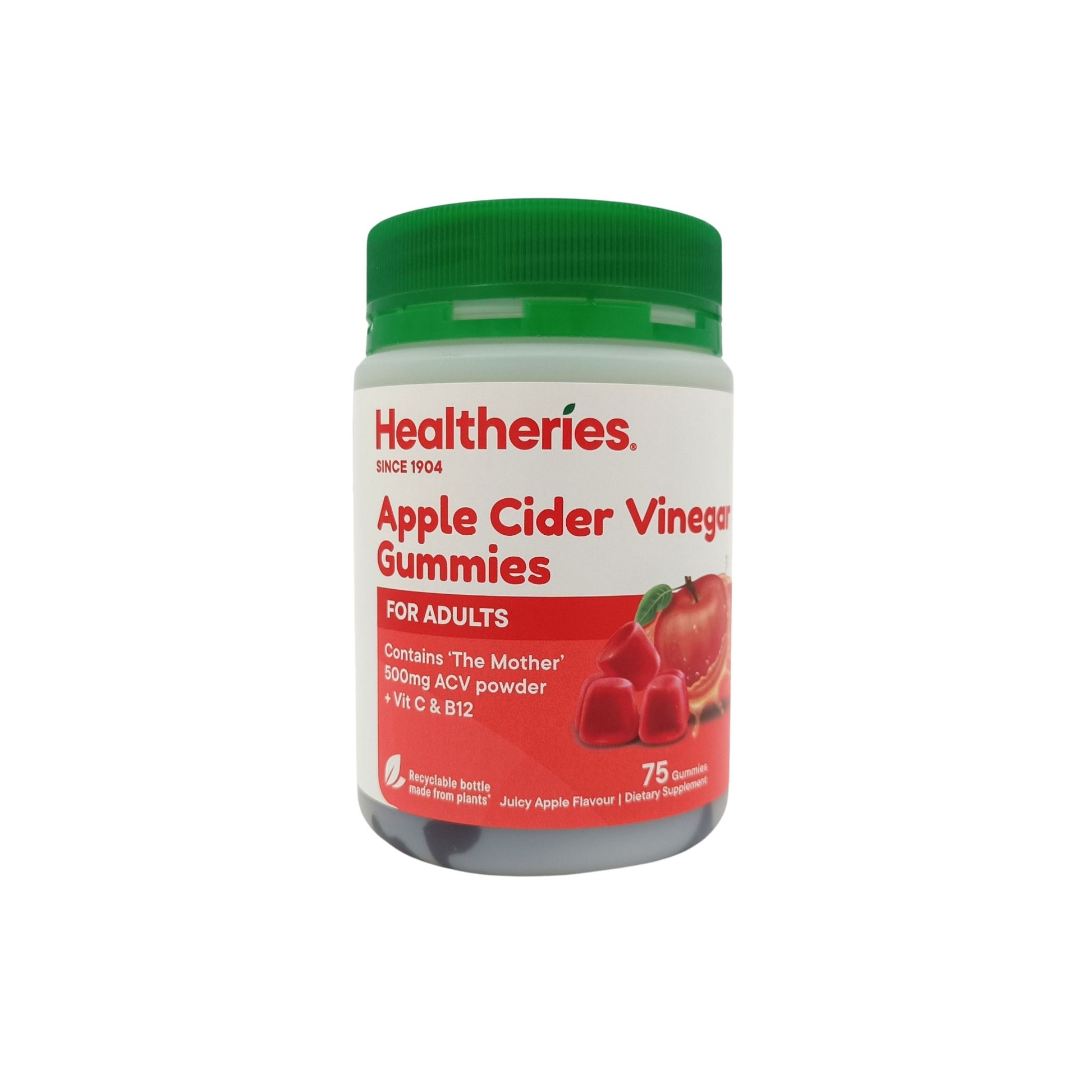 Healtheries Apple Cider Vinegar Gummies 75tabs