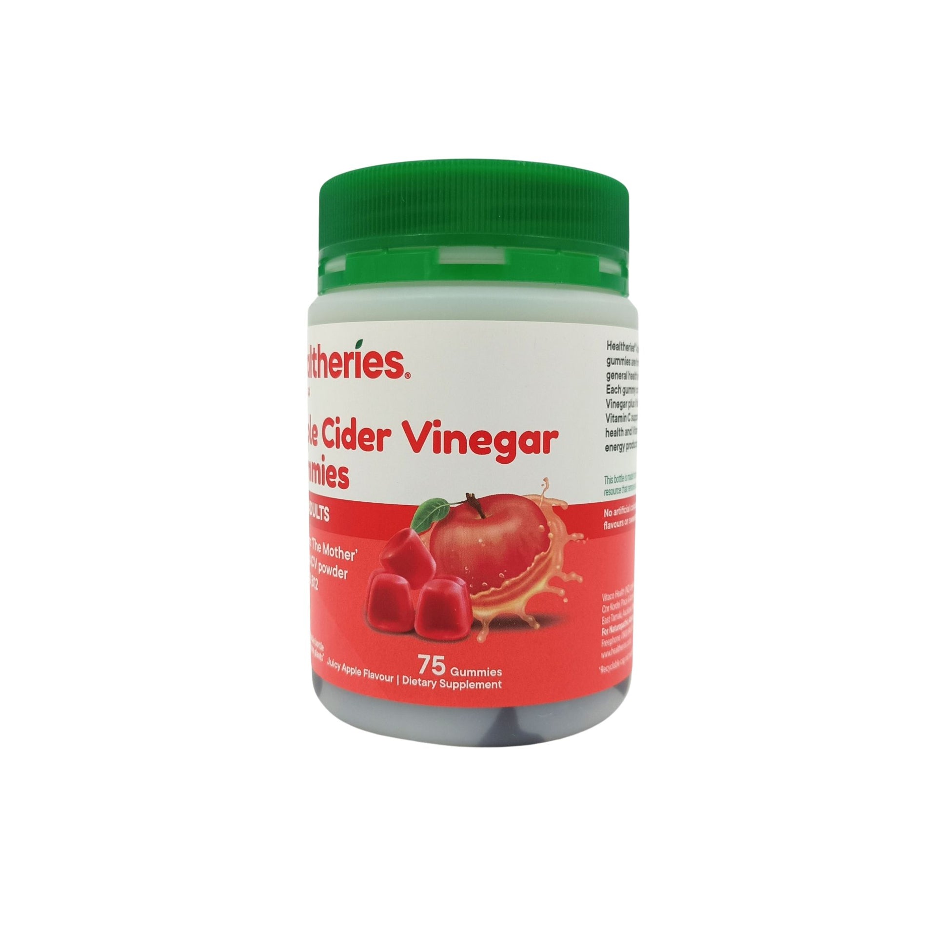 Healtheries Apple Cider Vinegar Gummies 75tabs