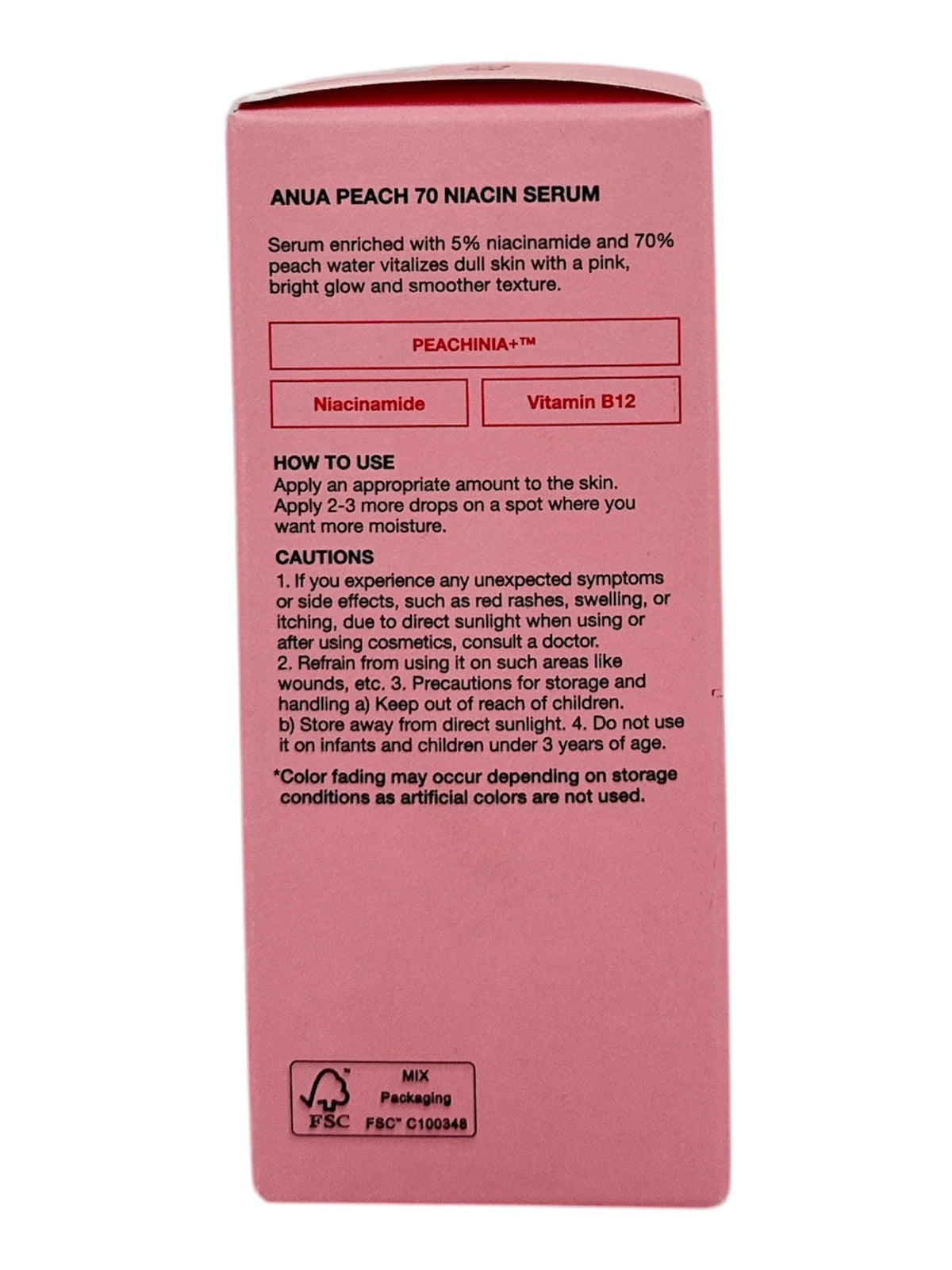 Anua Peach 70 Niacinamide Serum 30ml