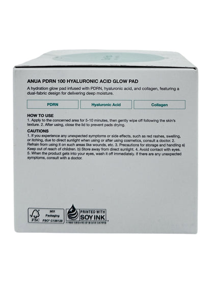 Anua PDRN 100 Hyaluronic Acid Glow Pad 70pads