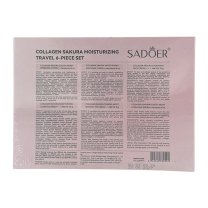 SADOER Sakura Collagen Moisturizing Travel 6-Piece Kit 6pcs