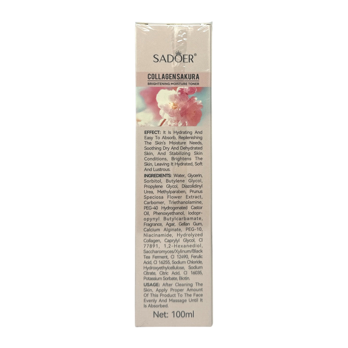 SADOER Sakura Collagen Radiant Clarifying Toner 100ml
