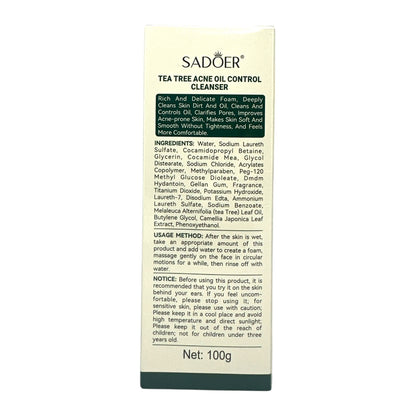 SADOER Tea Tree Anti-Acne Oil-Control Cleanser 100g